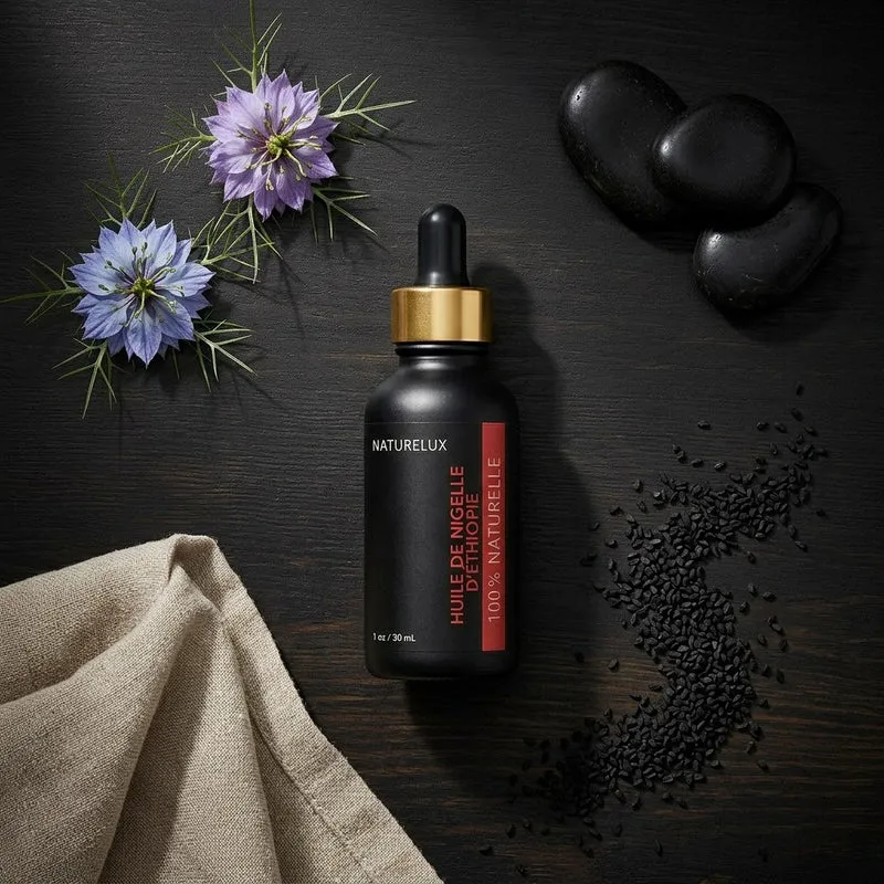 Huile de Nigelle d’Éthiopie 30 ml - Pipette Cheveux et Peau