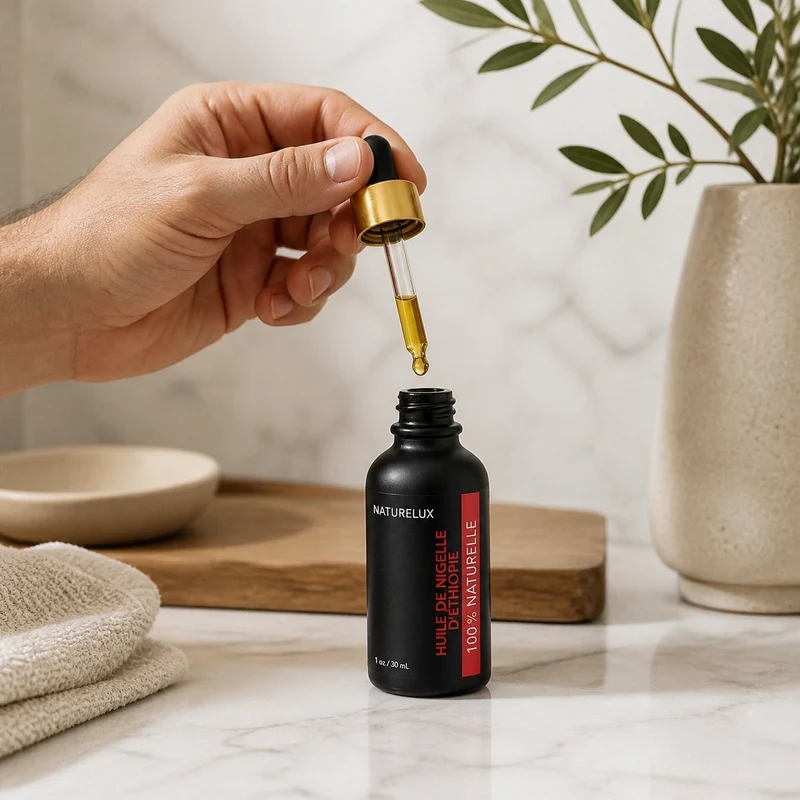 Huile de Nigelle d’Éthiopie 30 ml - Pipette Cheveux et Peau