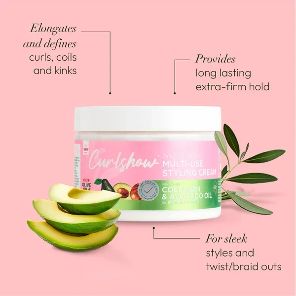 Crème Coiffante Mutli-usage Collagène & Avocat - Curlshow ORS