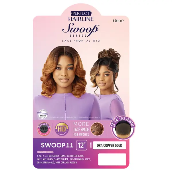 Perruque Lace HD 13x4 Bob Ondulé Swoop11 - Outré