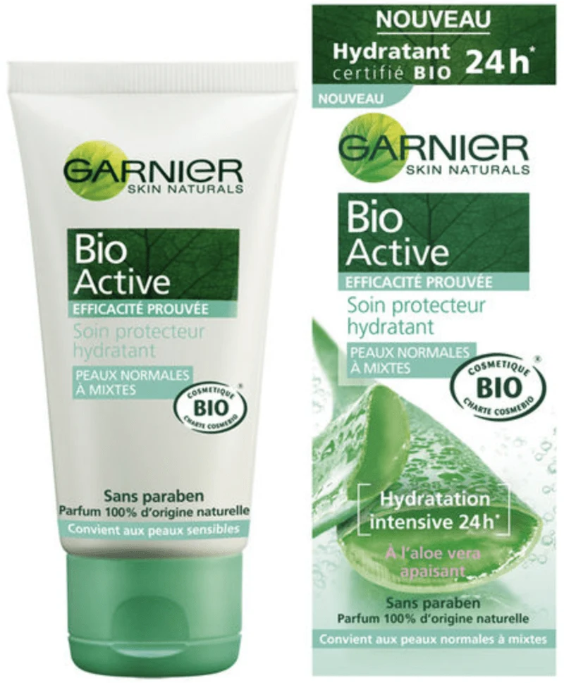 Garnier - Bio Active - Soin protecteur hydratant "peaux normales à mixtes" - 50 ml