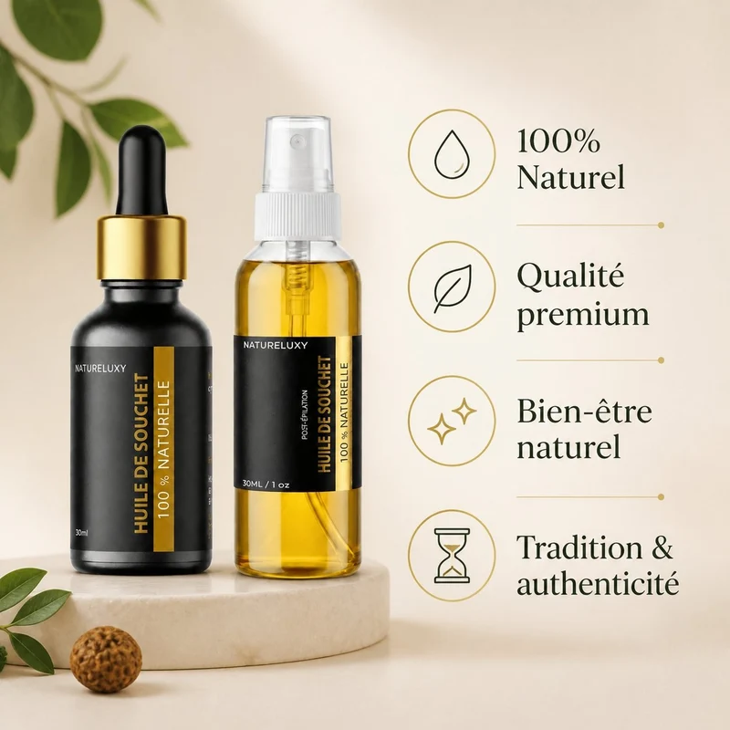 Huile de Souchet 30mL pipette + Huile de Souchet 30mL Spray 100% naturelle