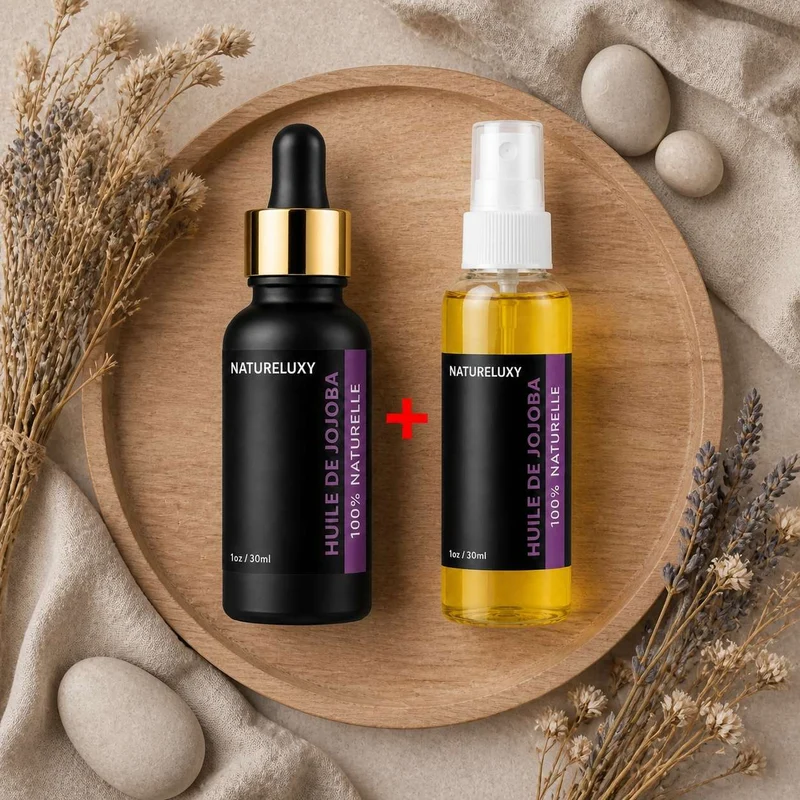 huile de jojoba 30mL pipette + huile de jojoba 30mL 100% naturelle