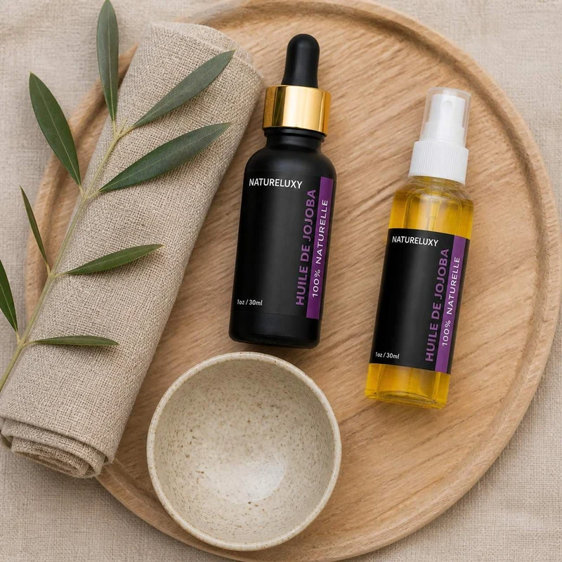 huile de jojoba 30mL pipette + huile de jojoba 30mL 100% naturelle