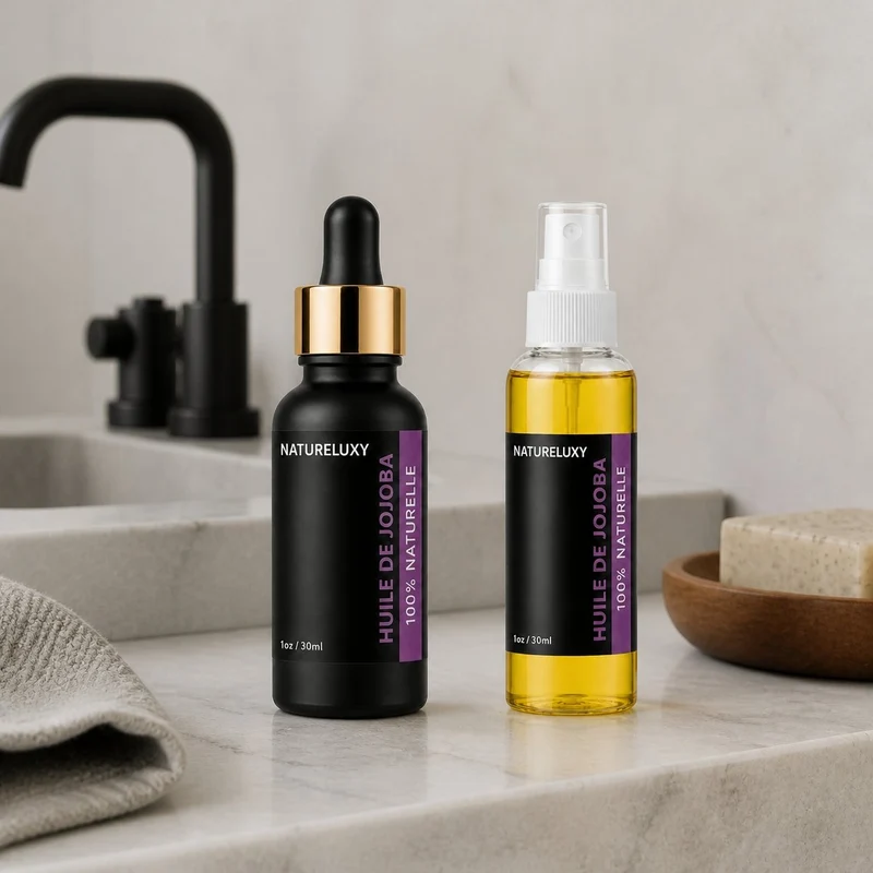 huile de jojoba 30mL pipette + huile de jojoba 30mL 100% naturelle