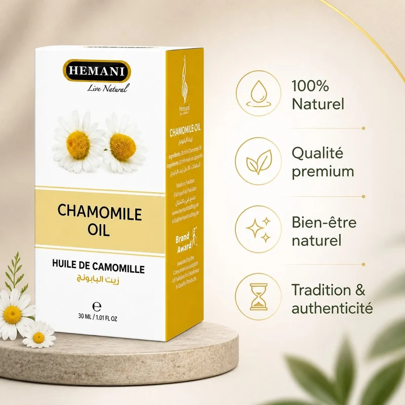 Huile de Camomille 30mL 100% naturelle Hemani