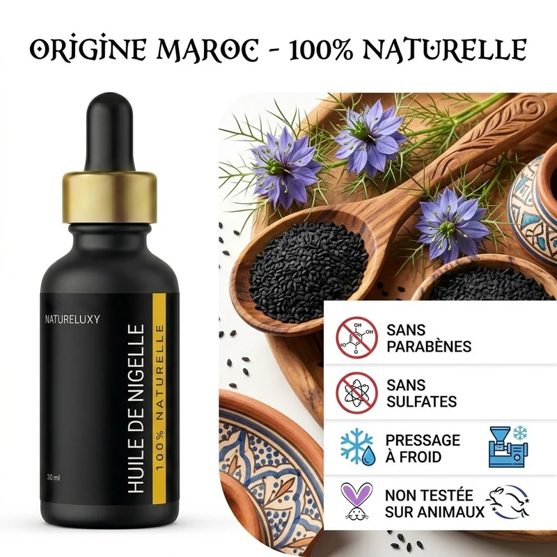 Huile de Nigelle 30mL pipette 100% naturelle