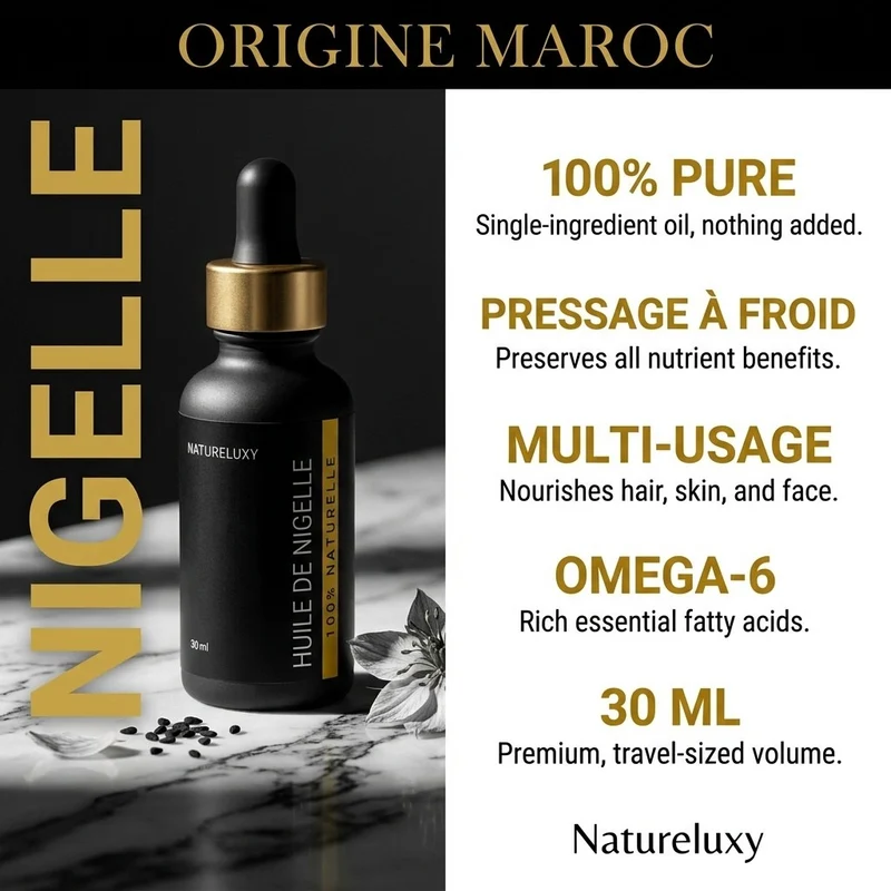 Huile de Nigelle 30mL pipette 100% naturelle