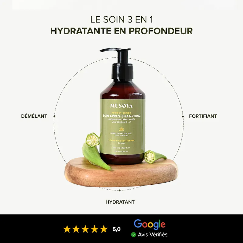 Soin Après-shampoing 3-en-1 Perfect Gombo - Musoya