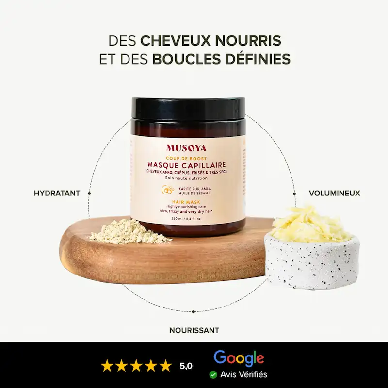 Masque capillaire Haute Nutrition à la Poudre d'Amla - Musoya