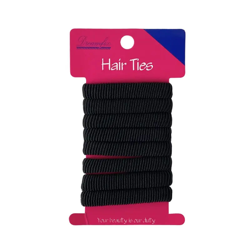 Elastiques Noirs Cheveux X8 - DreamFix