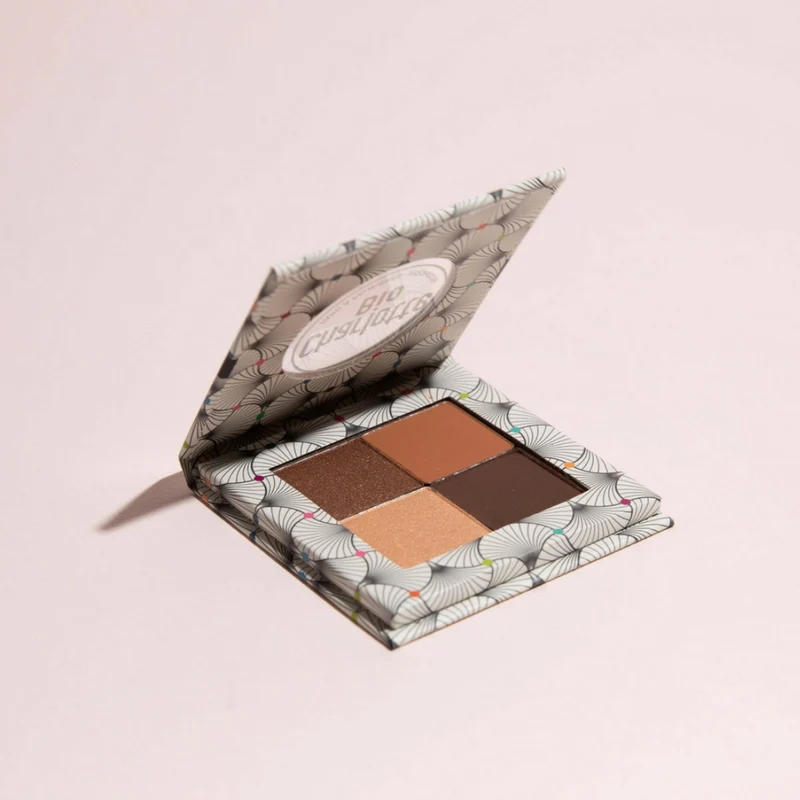 Palette 4 Fards à Paupières Bio - Nude Brun