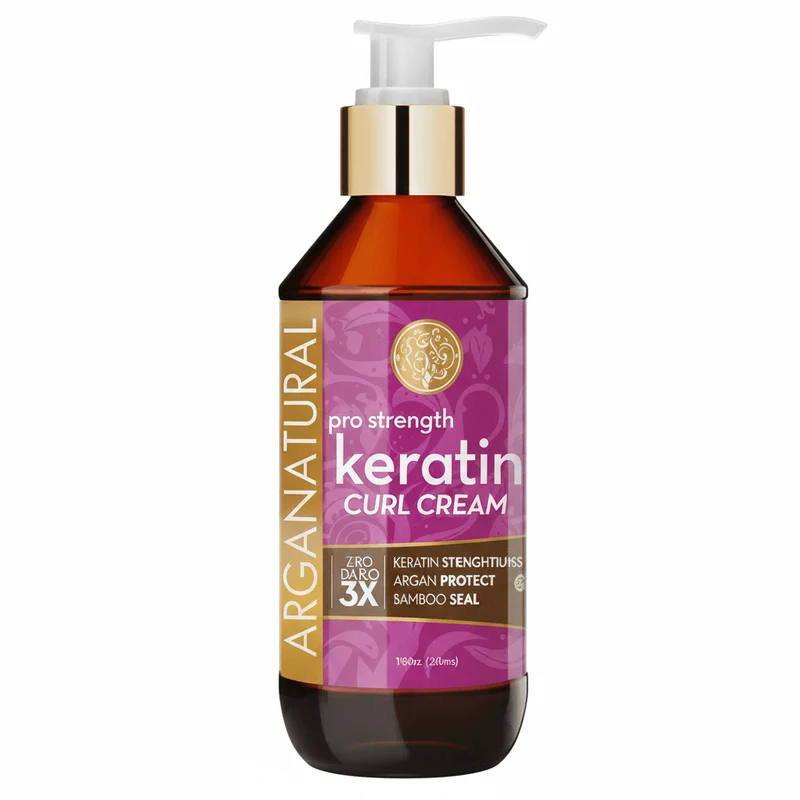 Arganatural - Crème fortifiante "Keratin Curl Cream" - 240ml