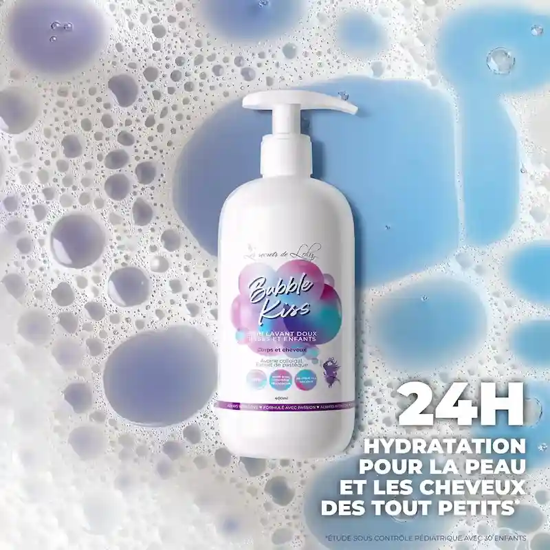 Soin Lavant Doux Corps & Cheveux Bubble Kiss - Les Secrets de Loly
