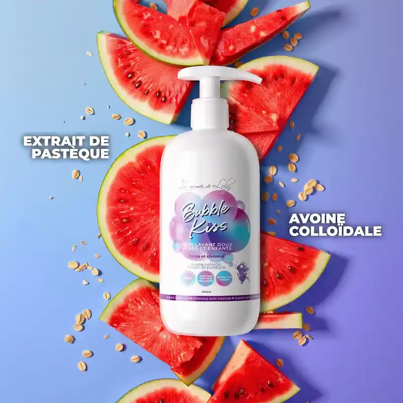 Soin Lavant Doux Corps & Cheveux Bubble Kiss - Les Secrets de Loly