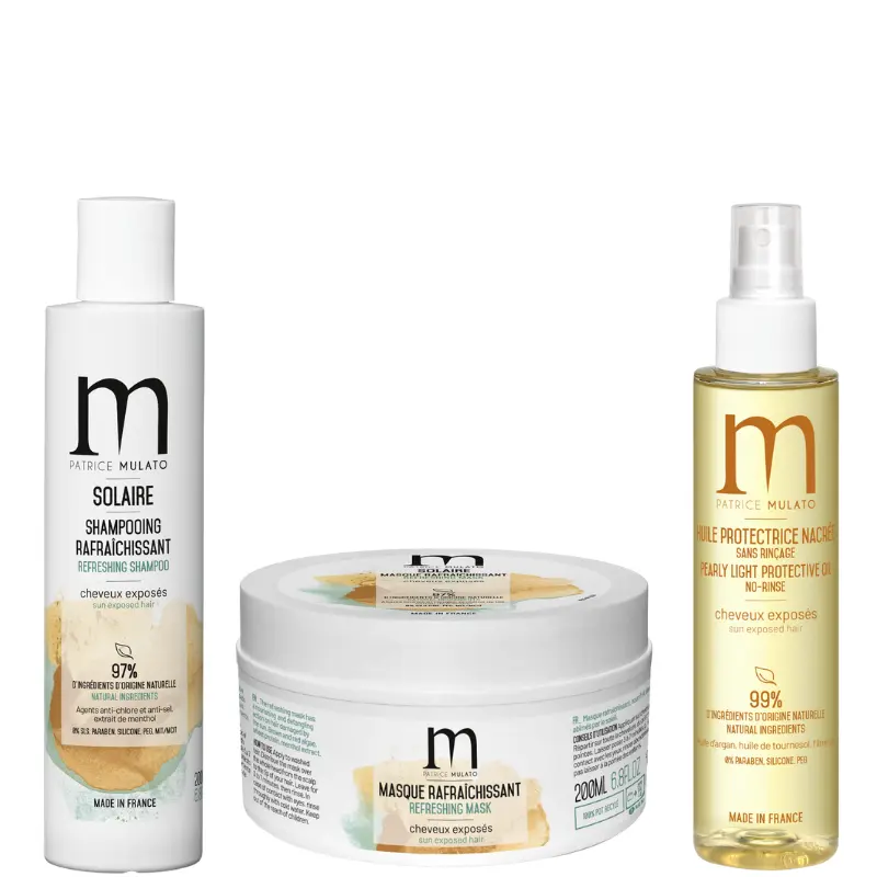 Routine Capillaire Avant et Après Soleil - Mulato