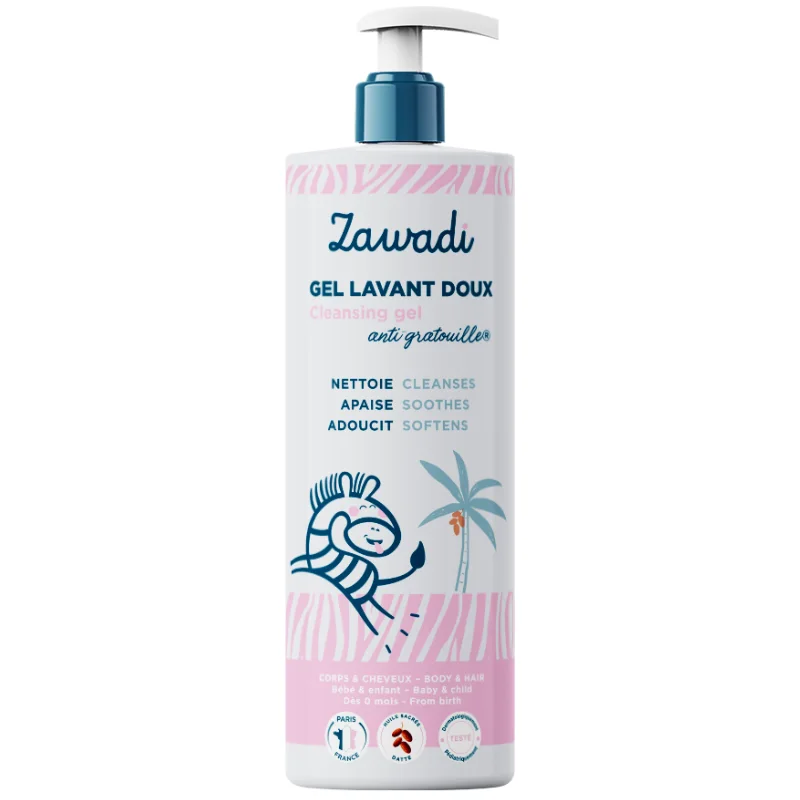 Gel Lavant Doux Corps et Cheveux 500ml - Zawadi