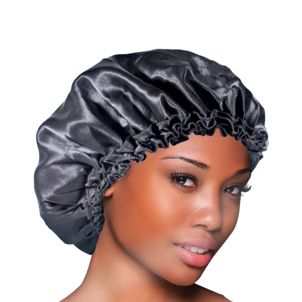 Bonnet de Nuit Satin Chrome avec Elastique - Evolve