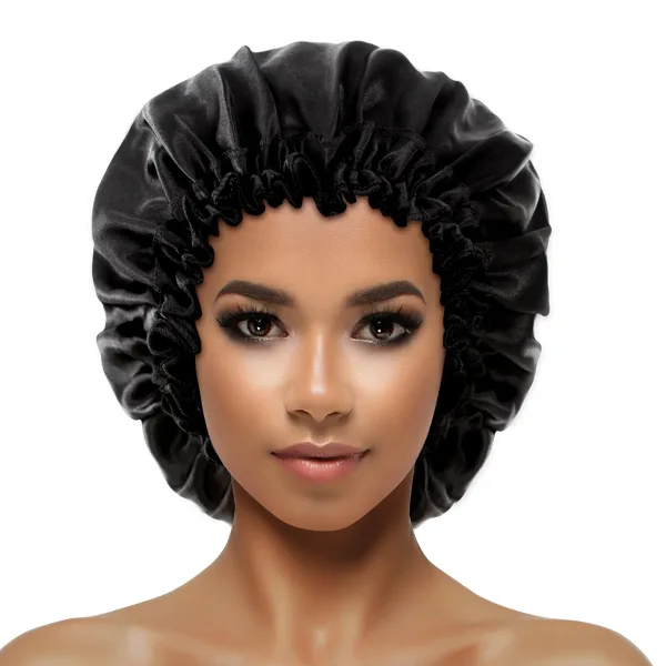 Bonnet de Nuit Satin Chrome avec Elastique - Evolve