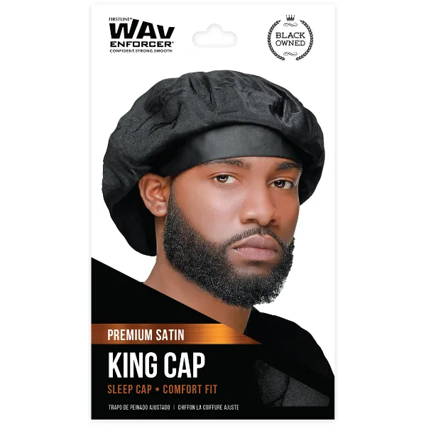 Bonnet en Satin Homme King Cap - Wavenforcer