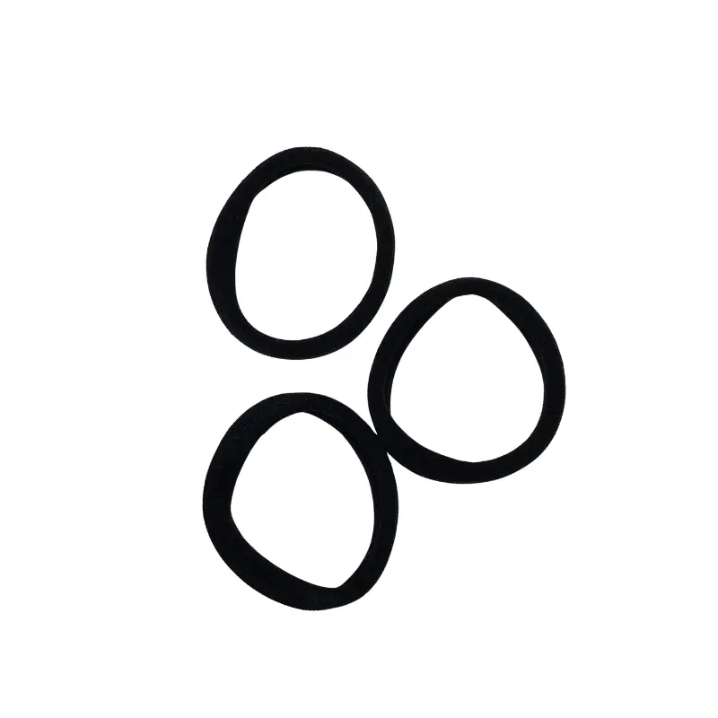 Lot de 3 Elastiques à Cheveux Noirs Sans Soudure