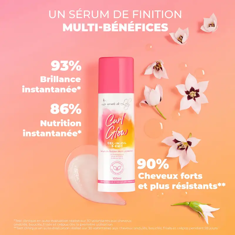 Sérum de Finition Multi-Protection 3-en-1 Curl Glow - Les Secrets de Loly
