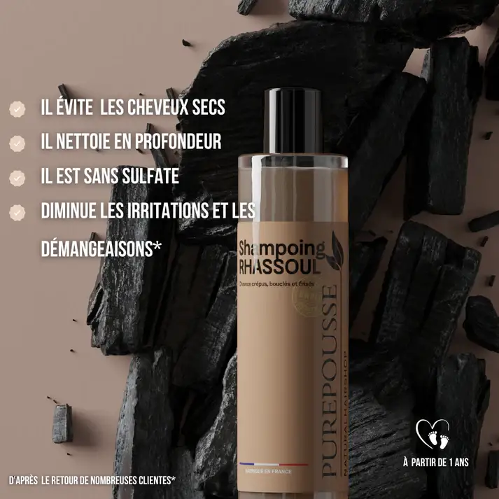 Shampoing Clarifiant au Rhassoul - Purepousse