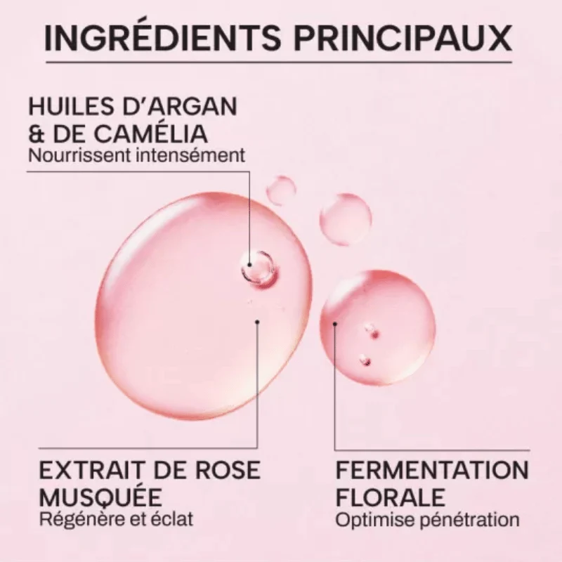 Huile de Soin Visage Nourrissantes Aux Fleurs Bio Fermentées