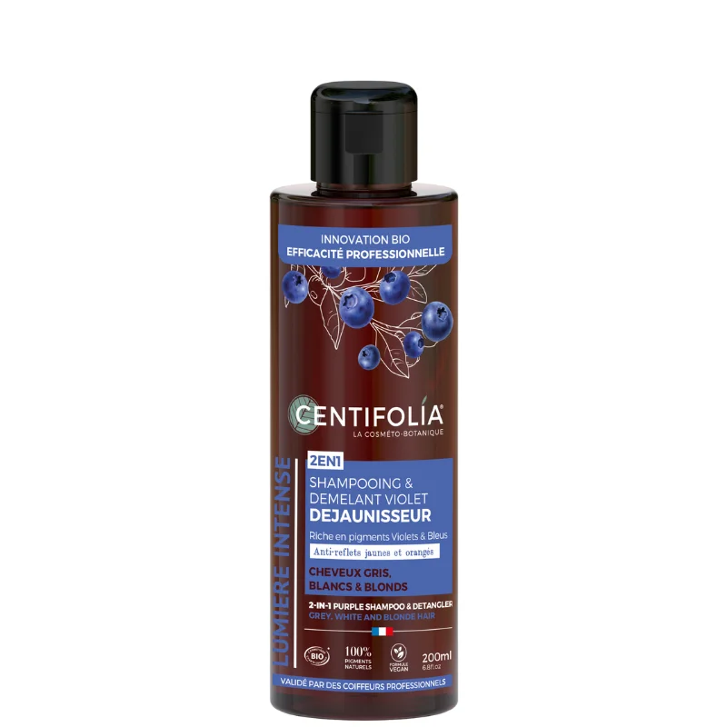 Shampoing Démélant Violet 2-en-1 Déjaunisseur - Centifolia