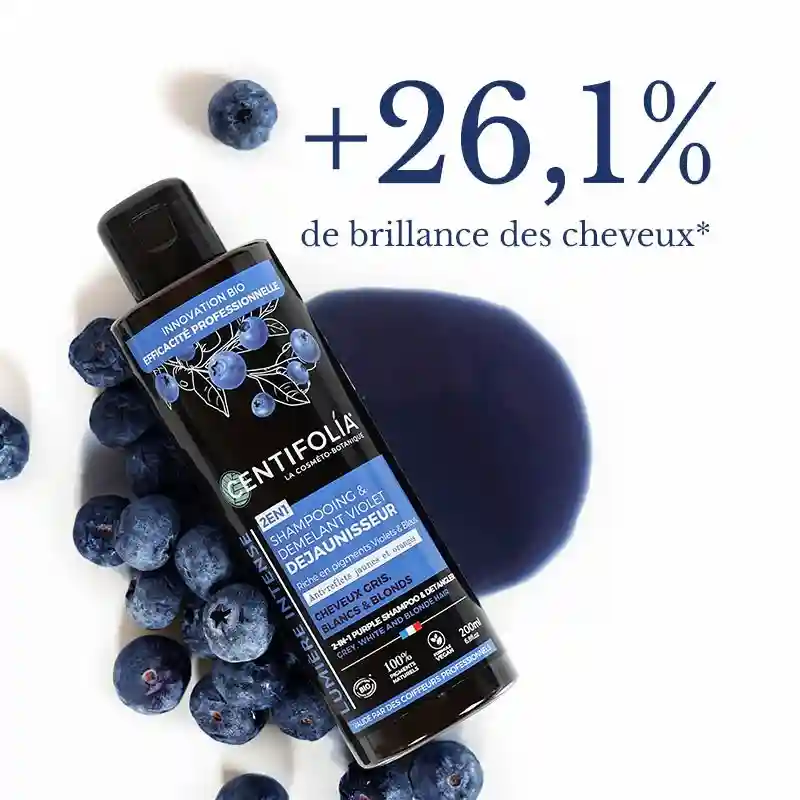 Shampoing Démélant Violet 2-en-1 Déjaunisseur - Centifolia