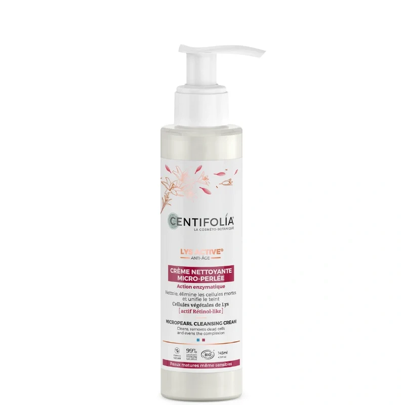 Crème Nettoyante Visage Micro-Perlée Lys Active - Centifolia