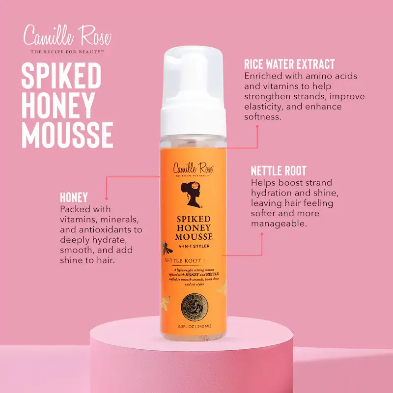 Mousse Coiffante Spiked Honey 4-en-1 - Camille Rose