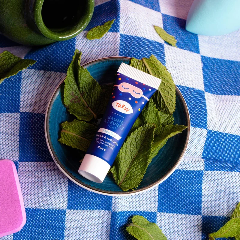 Masque de Nuit pour les Lèvres à la Menthe
