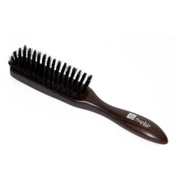 Brosse Plate en Poils de sanglier 5 rangs - Saphir