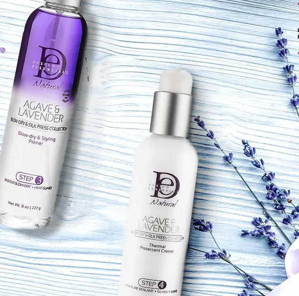 Crème Thermo Protectrice Brushing et Silk Press Agave Lavander - Design Essentials