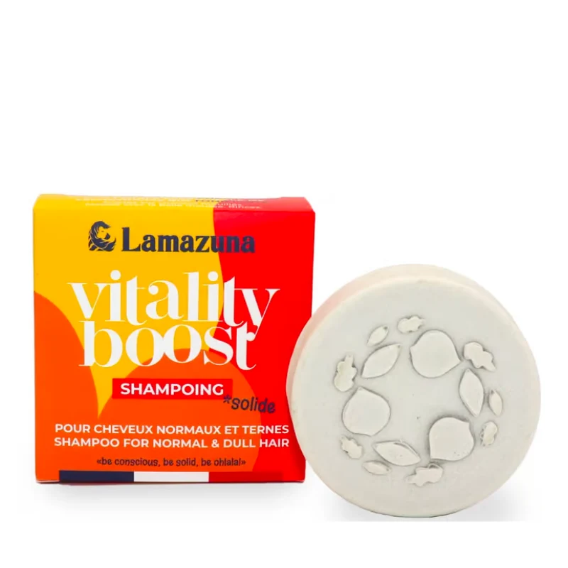 Shampoing Solide à l'Argile Blanche et Verte - Vitality Boost