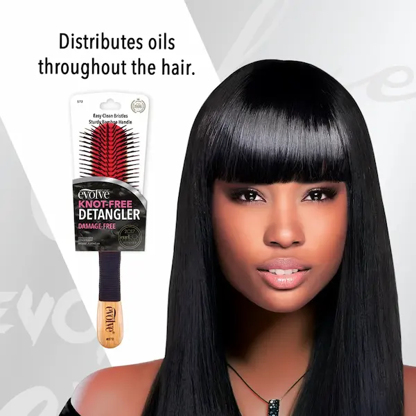 Brosse Démêlante en Bambou - Evolve