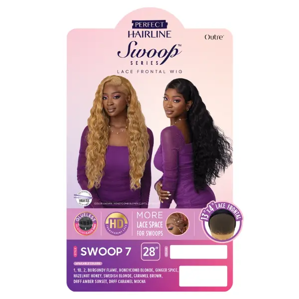 Perruque Lace HD Longue curly Swoop 7 - Outré