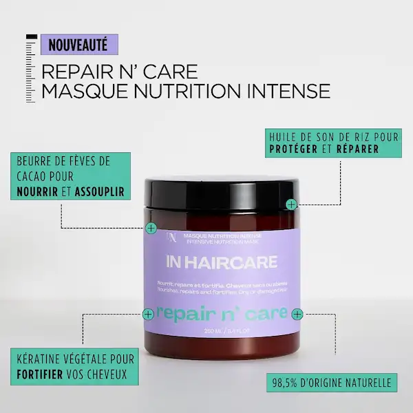 Masque capillaire Fortifiant Repair N' Care - In Haircare