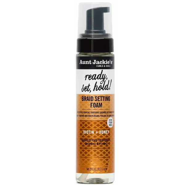 Mousse Fixante pour Tresses Biotin & Honey - Aunt Jackie's