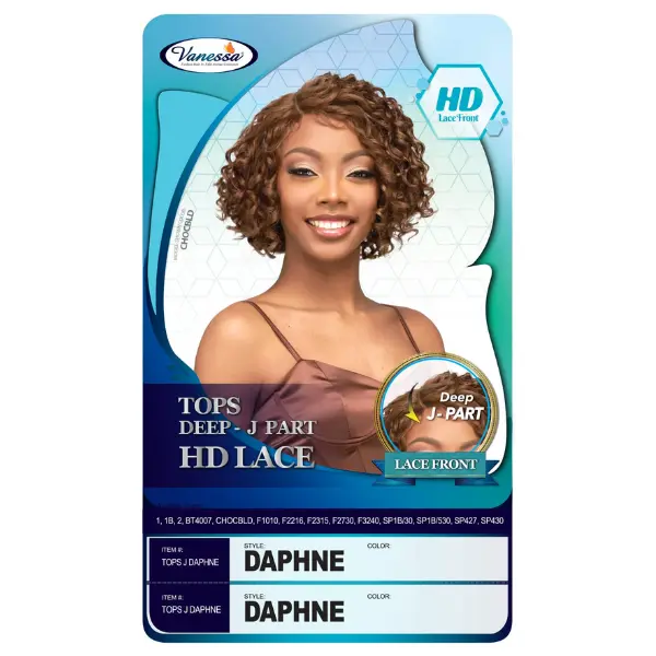 Perruque Lace HD Bob Curly Tops DJ Daphne - Vanessa