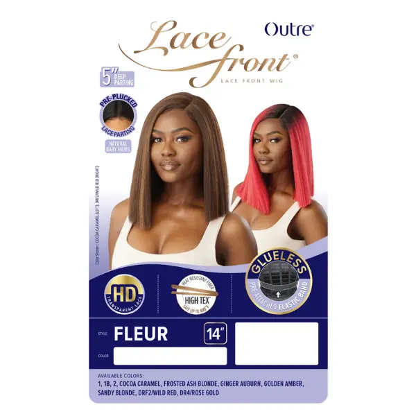 Perruque Bob Lisse Lace Front Fleur - Outré