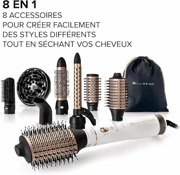 Brosse Soufflante Air Wonder 8-en-1 - Bellissima