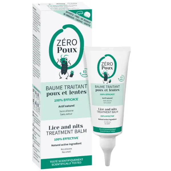 Baume Traitant Poux et Lentes - Zéro Poux Mulato