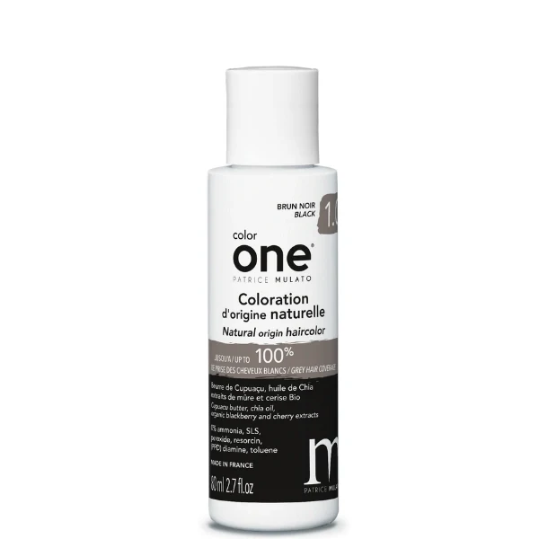 Coloration Naturelle Color One Brun Noir 1.0 - Patrice MULATO