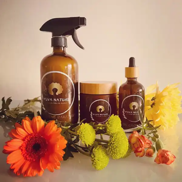 Routine Pousse Cheveux au Ricin Argan et Chébé - Muva Nature