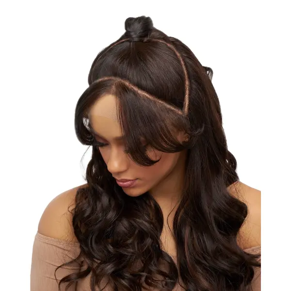 Perruque HD Lace Ondulée Bang Wave - Vanessa