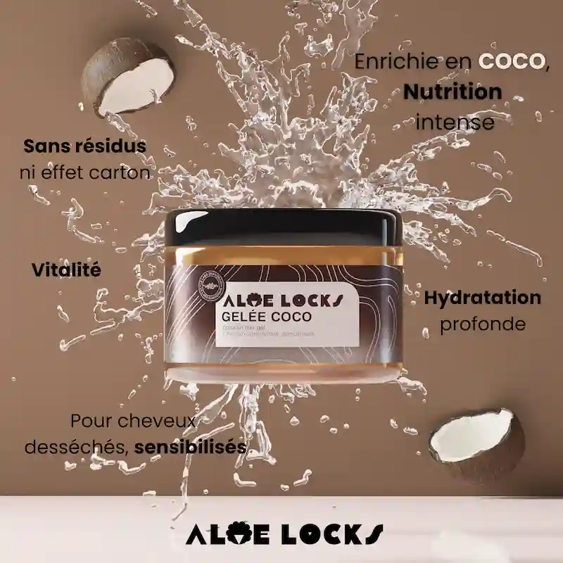 Gelée Coco Cheveux Secs - Aloe Locks
