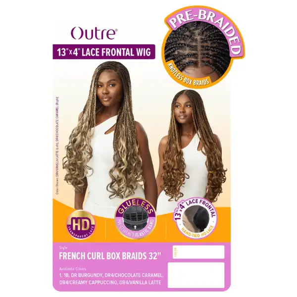 Perruque Lace Wig Tressée French Curl Braids 32" - Outré