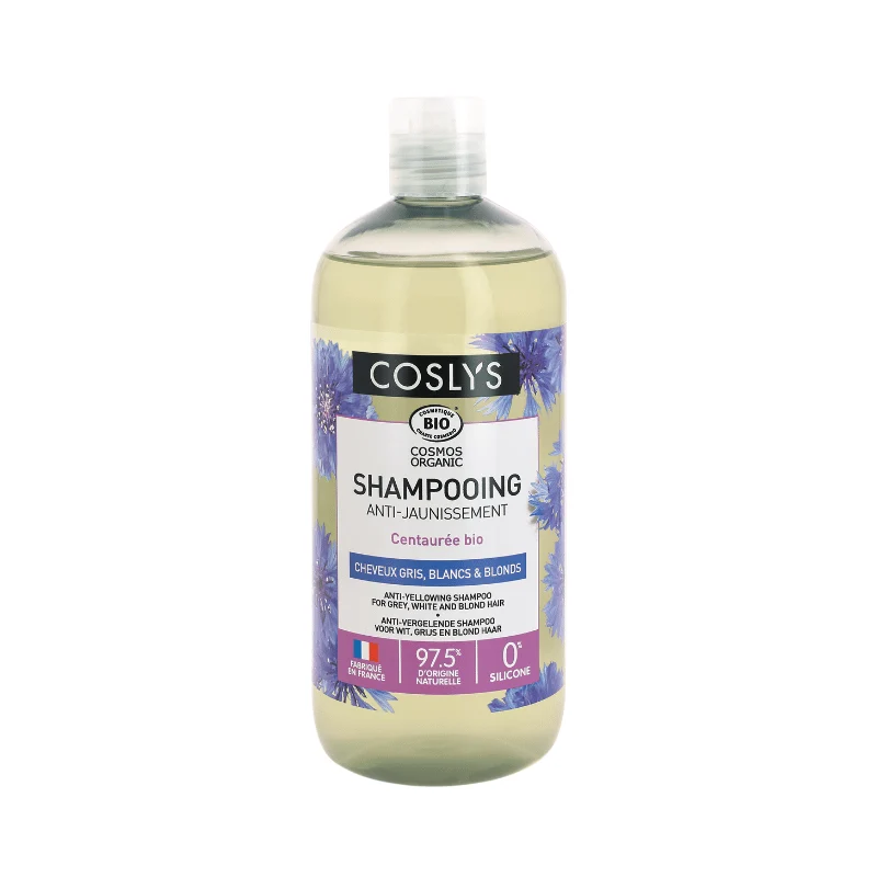 Shampooing Bio Anti-Jaunissement - Cheveux Gris Blancs & Blonds
